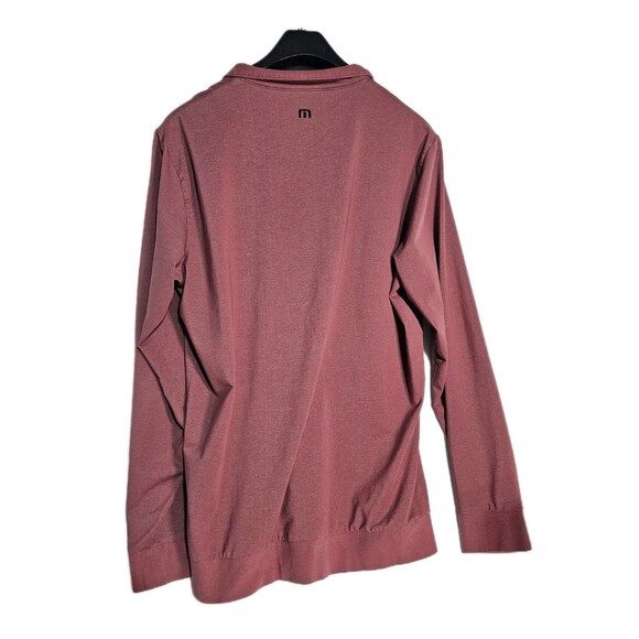 Travis Mathew Sweatshirt In The Line Up Mens Med Red Long Sleeve Pullover Golf - Picture 3 of 5